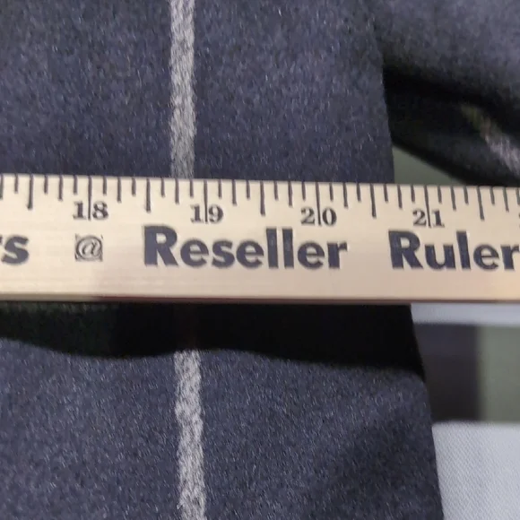 Madewell Womens Hollis Double Breasted Black White Peacoat Windowpane Check Sz L - Picture 5 of 7